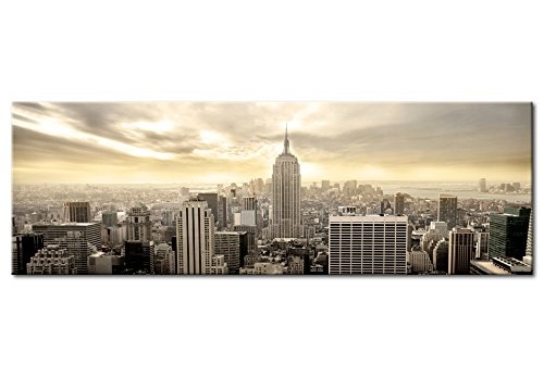 murando - Bilder New York 150x50 cm Vlies Leinwandbild 1 TLG Kunstdruck modern Wandbilder XXL Wanddekoration Design Wand Bild - NY City Stadt d-B-0081-b-b