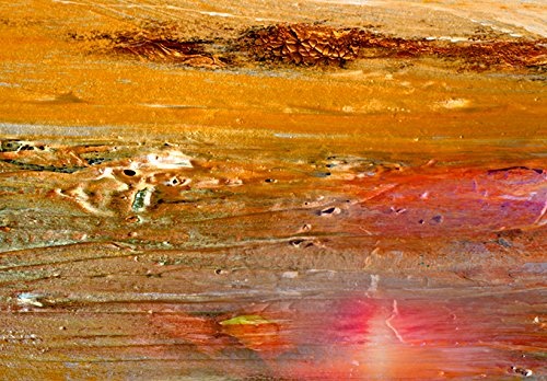 murando - Bilder 150x50 cm Vlies Leinwandbild 1 TLG Kunstdruck modern Wandbilder XXL Wanddekoration Design Wand Bild - Landschaft wie gemalt Abstrakt Meer Sonne c-A-0111-b-c