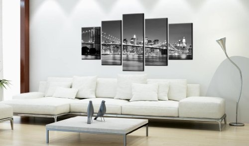 murando - Bilder 200x100 cm Vlies Leinwandbild 5 TLG Kunstdruck modern Wandbilder XXL Wanddekoration Design Wand Bild - New York 030211-51