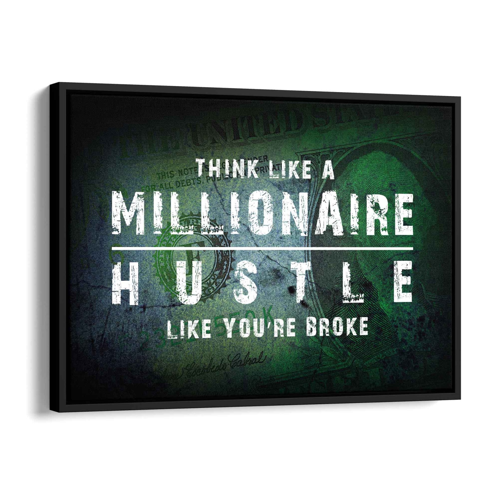 Millionaire Acryl Glas 80x60cm - ArtMind