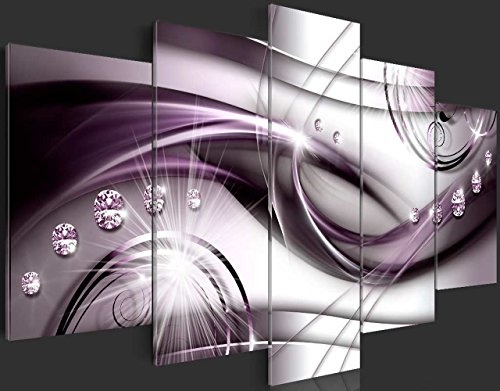 murando - Bilder 200x100 cm Vlies Leinwandbild 5 TLG Kunstdruck modern Wandbilder XXL Wanddekoration Design Wand Bild - Abstrakt Diamant a-A-0174-b-p