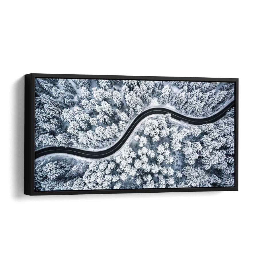 Road of snow Acryl Glas 150x75cm - ArtMind