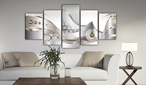 murando - Bilder 100x50 cm Vlies Leinwandbild 5 TLG Kunstdruck modern Wandbilder XXL Wanddekoration Design Wand Bild - Blumen Orchidee Abstrakt b-A-0073-b-o