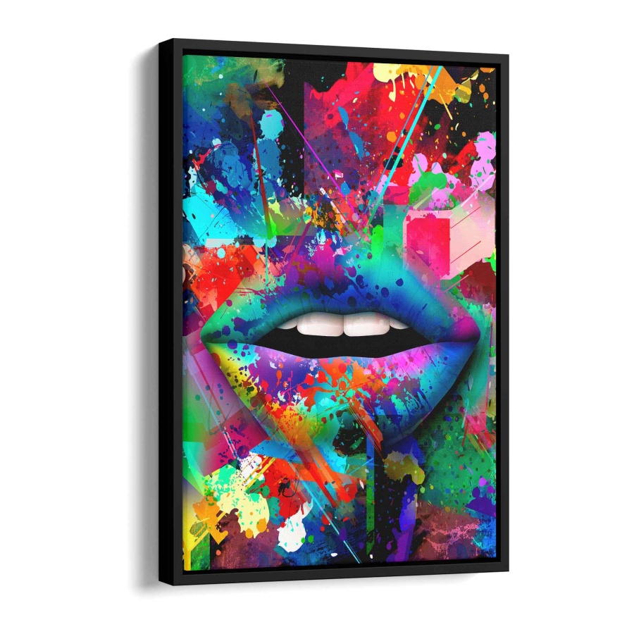 Künstlerische Lippen Poster 60x40cm - ArtMind