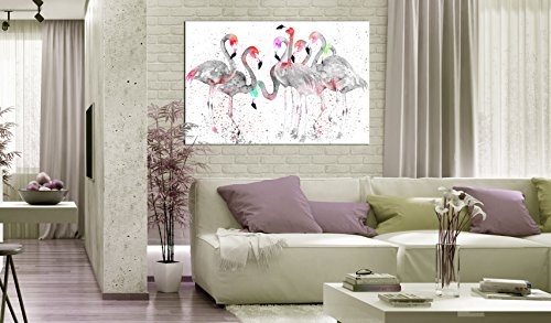 murando - Bilder Flamingos 120x80 cm Vlies Leinwandbild 1 TLG Kunstdruck modern Wandbilder XXL Wanddekoration Design Wand Bild - Flamingo g-C-0048-b-b