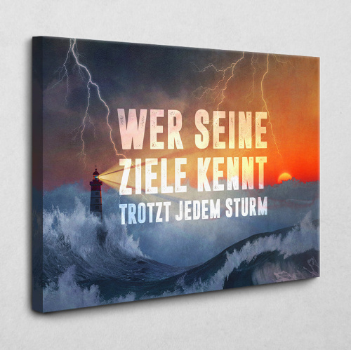 Leinwandbild Trotze dem Sturm