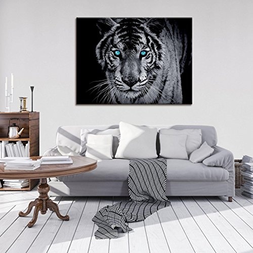 FORWALL Bilder Canvas Tiger O1 (100cm. x 75cm.) Leinwandbilder Wandbild AMFPP10202O1