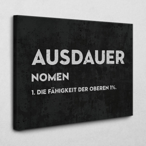 Leinwandbild Ausdauer