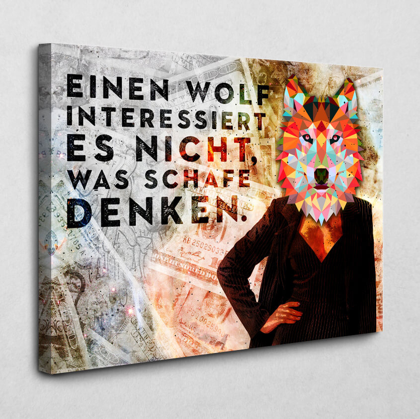 Leinwandbild Lady Wolf