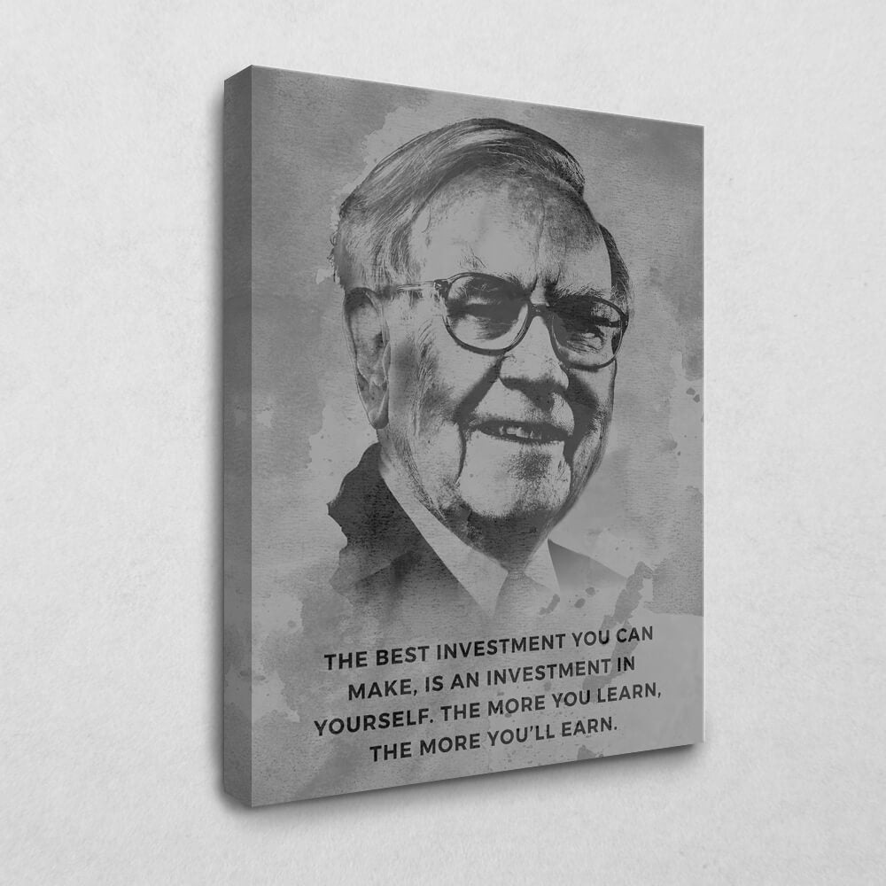 Leinwandbild Warren Buffett