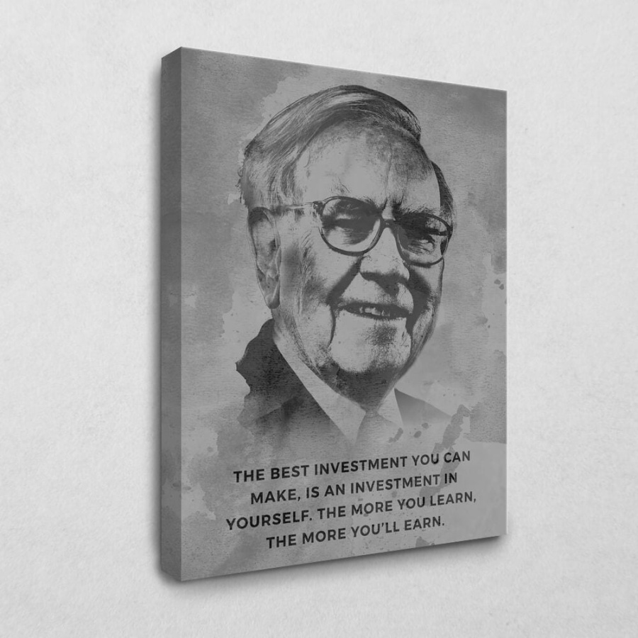 Leinwandbild Warren Buffett