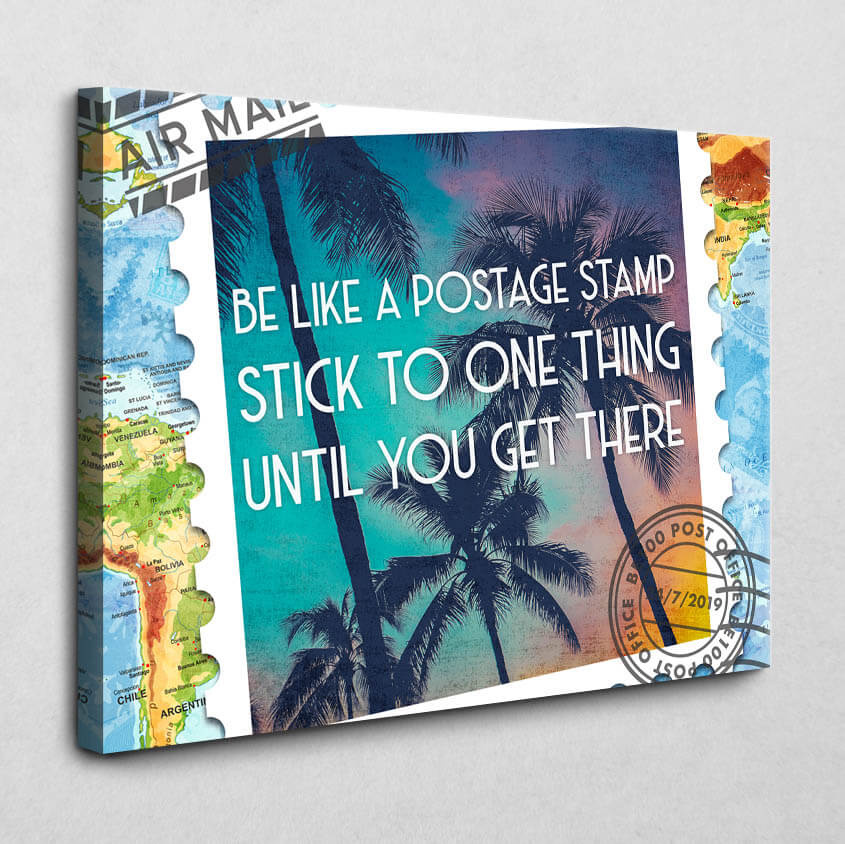 Leinwandbild Be like a Postage Stamp