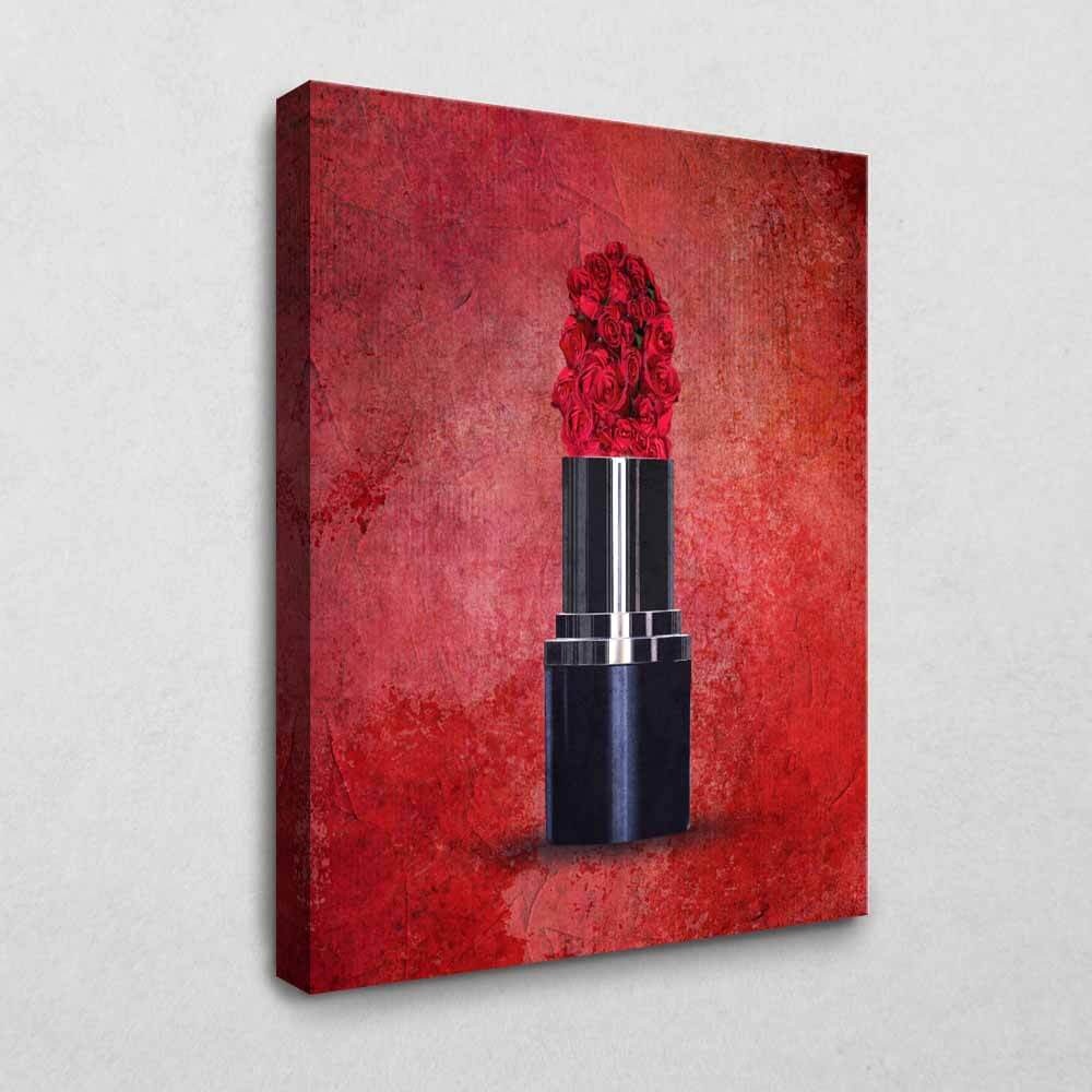 Leinwandbild Rose Lipstick