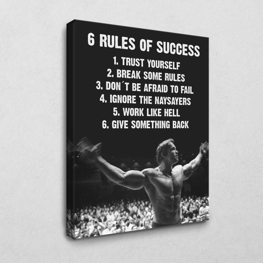 Leinwandbild Arnolds 6 Rules of Success