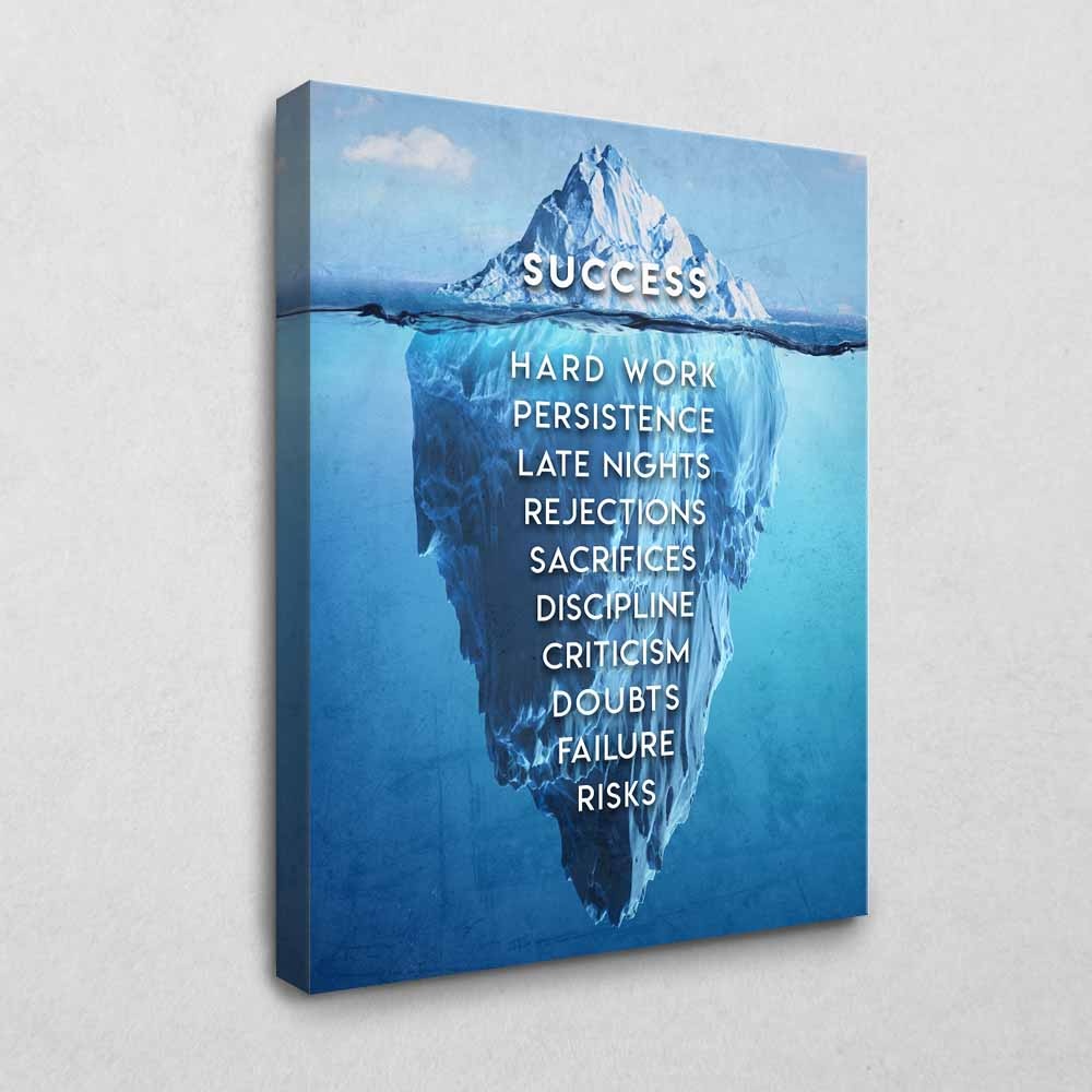 Leinwandbild Iceberg of Success