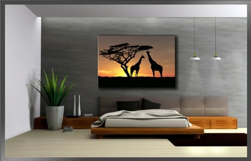 Visario Leinwandbilder 5034 Bild auf Leinwand Afrika, 120 x 80 cm