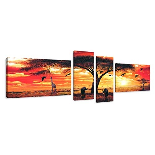 Visario Leinwandbilder 6701 Bild auf Leinwand Afrika, 145 x 30 cm
