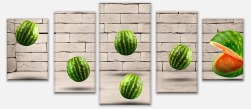 Leinwandbild Pac - Melone