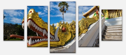 Leinwandbild Tempel in Luang Prabang