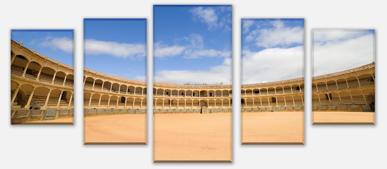 Leinwandbild Mehrteiler Stierkampfarena in Ronda, Spanien