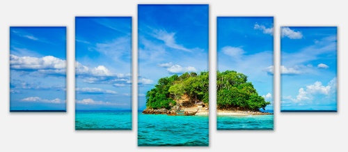 Leinwandbild Mehrteiler Tropische Insel, Thailand