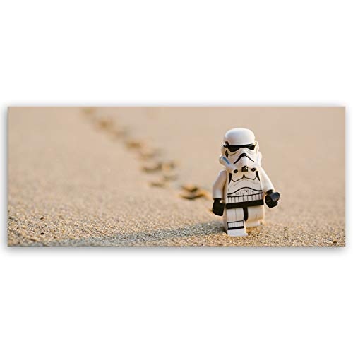 ge Bildet® hochwertiges Leinwandbild Panorama - Stormtrooper IV Walking - 100 x 40 cm einteilig