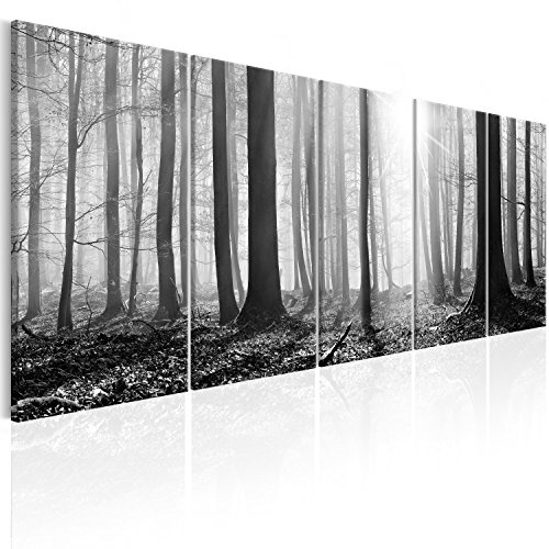 murando - Bilder Wald 225x90 cm Vlies Leinwandbild 5 TLG...