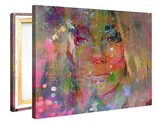 Gallery of Innovative Art Premium XXL Kunstdruck - Thoughtful Girl von Joe Ganech - Leinwand auf 2cm Holz-Keilrahmen, 100x75cm
