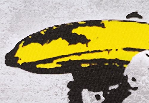 murando - Bilder Banksy Monkey with Banana Gun 120x80 cm Vlies Leinwandbild 1 TLG Kunstdruck modern Wandbilder XXL Wanddekoration Design Wand Bild - AFFE Pistole Graffiti Urban Street Art 030115-40