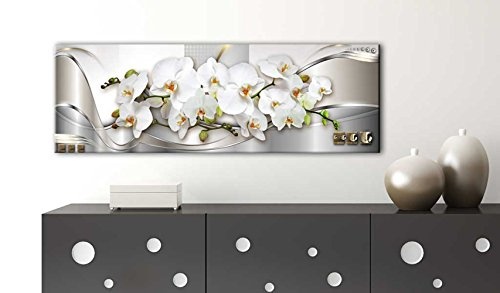 murando - Bilder Blumen Orchidee 150x50 cm Vlies Leinwandbild 1 TLG Kunstdruck modern Wandbilder XXL Wanddekoration Design Wand Bild - Orchidee Blumen b-A-0086-b-b