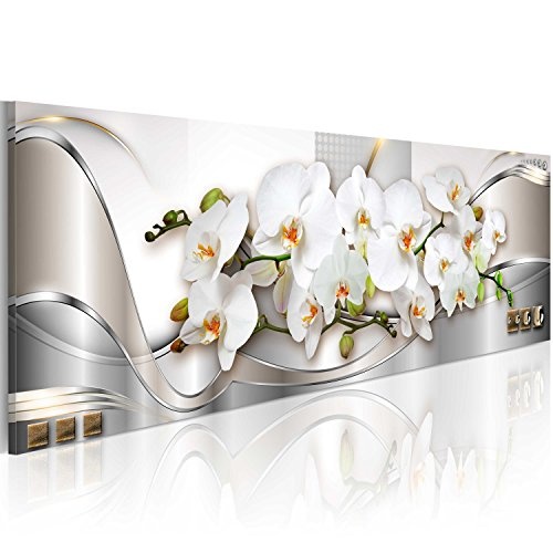 murando - Bilder Blumen Orchidee 150x50 cm Vlies Leinwandbild 1 TLG Kunstdruck modern Wandbilder XXL Wanddekoration Design Wand Bild - Orchidee Blumen b-A-0086-b-b