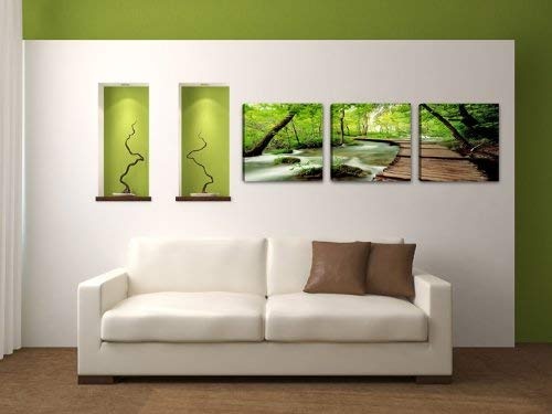 150 x 50 cm Visario echtes Marken Leinwandbild Nr. 4216 Bilder auf Leinwand Bild Natur drei Teile
