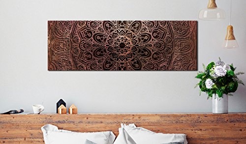 murando - Bilder Mandala 120x40 cm Vlies Leinwandbild 1 TLG Kunstdruck modern Wandbilder XXL Wanddekoration Design Wand Bild - Orient Zen f-A-0594-b-c