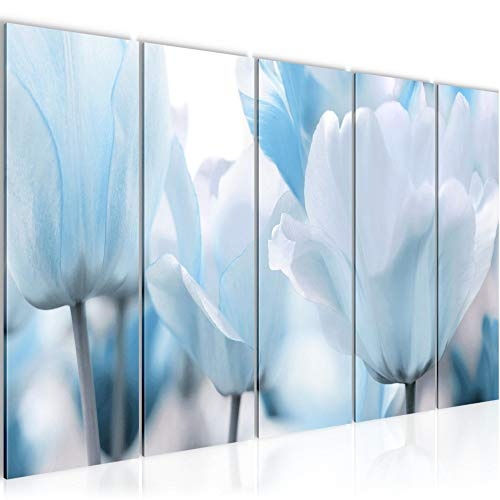 Bilder Blumen Tulpen Wandbild 150 x 60 cm Vlies -...