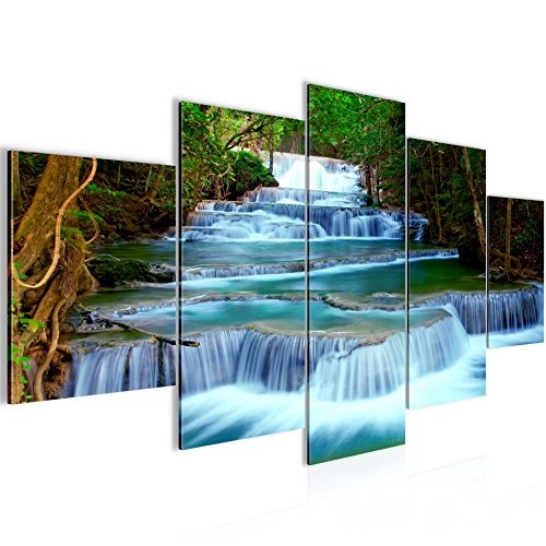 Bilder Wasserfall Landschaft Wandbild 200 x 100 cm Vlies...