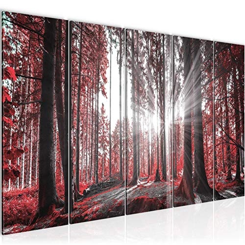 Bilder Wald Landschaft Wandbild 200 x 80 cm Vlies -...