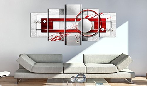 murando - Bilder 200x100 cm Vlies Leinwandbild 5 TLG Kunstdruck modern Wandbilder XXL Wanddekoration Design Wand Bild - Abstrakt a-A-0140-b-n