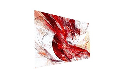 Leinwandbild Abstraktes Farbspiel rot auf Leinwand und Keilrahmen. Beste Qualität, handgefertigt in Deutschland! 80x60cm