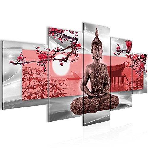 Runa Art Bilder Buddha Feng Shui Wandbild 200 x 100 cm...