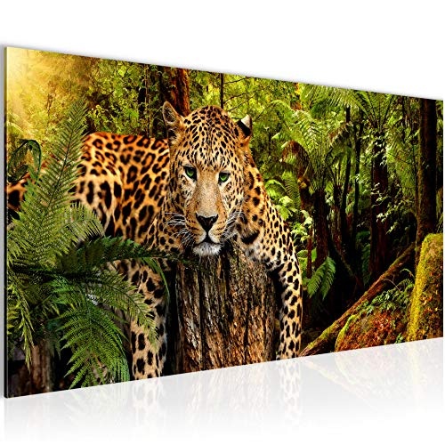 Bilder Afrika Leopard Wandbild Vlies - Leinwand Bild XXL...