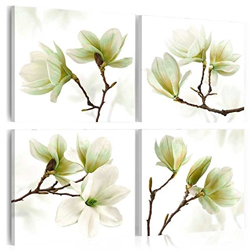 murando - Bilder Blumen 40x40 cm - Vlies Leinwandbild - 4...