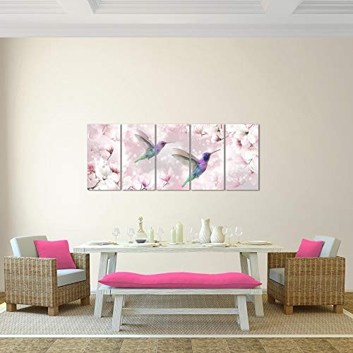 Bilder Blumen Magnolien Wandbild 150 x 60 cm Vlies -...
