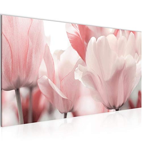 Bilder Blumen Tulpen Wandbild 100 x 40 cm Vlies -...