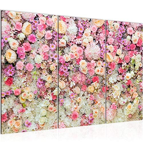Bilder Blumen Wandbild 120 x 80 cm Vlies - Leinwand Bild...