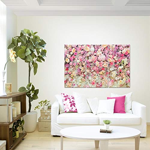 Bilder Blumen Wandbild 120 x 80 cm Vlies - Leinwand Bild...