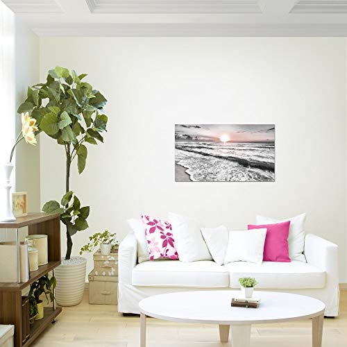 Bilder Sonnenuntergang Strand Wandbild 70 x 40 cm Vlies -...