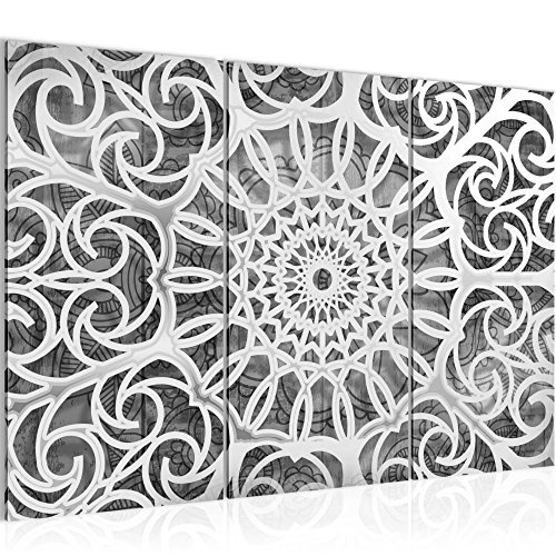 Bilder Mandala Abstrakt Wandbild 120 x 80 cm Vlies -...