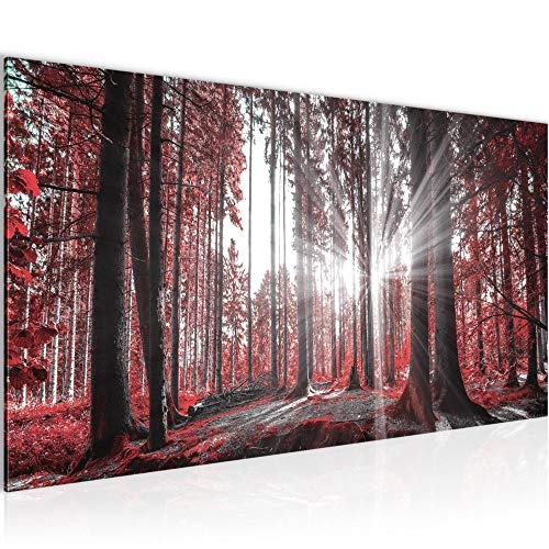 Bilder Wald Landschaft Wandbild 100 x 40 cm Vlies -...