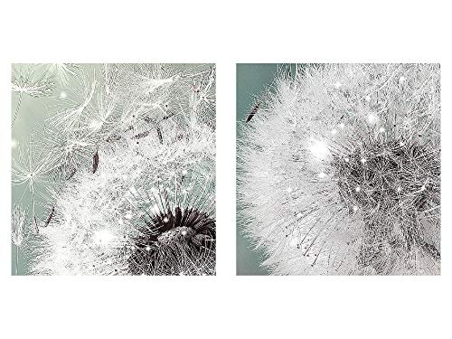 Bilder Blumen Pusteblume Wandbild 100 x 40 cm Vlies - Leinwand Bild XXL Format Wandbilder Wohnzimmer Wohnung Deko Kunstdrucke Rosa 1 Teilig - MADE IN GERMANY - Fertig zum Aufhängen 023612b