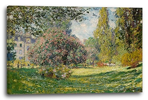 Printed Paintings Leinwand (120x80cm): Claude Monet - Landschaft am Park Monceau (1876)